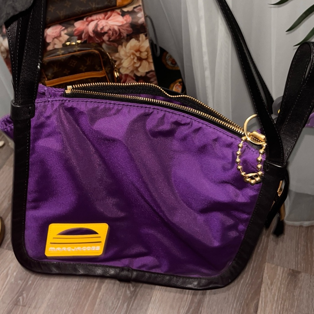 Marc Jacobs Sport Tote Bag - Vibrant Purple Nylon *VIDEO INCLUDED*